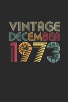 Vintage December 1973: Small Lined Notebook – 46 years old Birthday Gift or 46th Anniversary Gift Idea