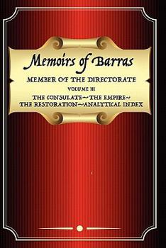 Paperback Memoirs of Barras Vol 3 Book