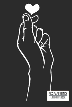 K-Pop Heart Hand love Symbol Notebook/Kpop Heart Korean Love Music:: 100 Pages 6"x 9" Lined Notebook For School Work Planner Journal Diary