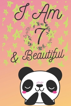 Paperback I Am 5 & Beautiful: PANDA Notebook/Journal for 5 Year Old Girl, Birthday Gift for Little Girl Magical Fantasy Lined Notebook Book