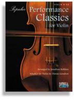Paperback Popular Performance Classics for Violin with CD Book