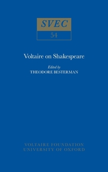 Hardcover Voltaire on Shakespeare Book
