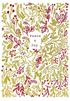 Hardcover Tidings of Peace & Joy Small Boxed Holiday Cards (20 Cards, 21 Self-Sealing Envelopes) [With Envelope] Book