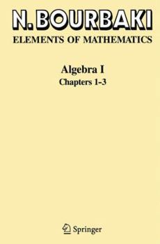 Paperback Algebra I: Chapters 1-3 Book