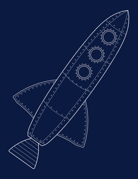 Notebook: Journal/Diary/Notebook - Retro Rocketship - 150 Lined Pages - 8.5x11 - Softcover - Great for everyday use!