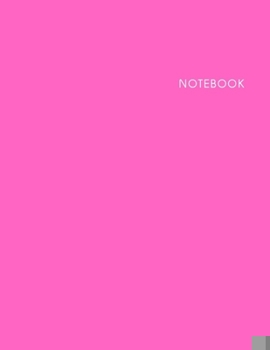 Paperback Notebook Pink Cover: Lined Notebook - Size (8.5 x 11 inches) - 120 Pages Book