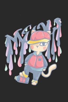 Sprayer Hip Hop Cat Notebook: Graph Paper Journal 6x9 - 120 Pages