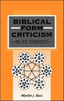 Hardcover Biblical Form Criticism in Its Context Book