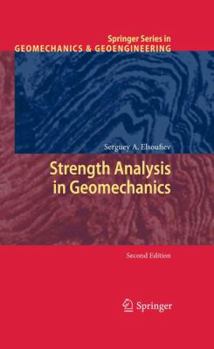 Hardcover Strength Analysis in Geomechanics Book
