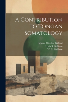 Paperback A Contribution to Tongan Somatology Book