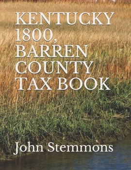 Paperback Kentucky 1800, Barren County Tax Book
