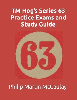 Paperback TM Hog's Series 63 Practice Exams and Study Guide Book