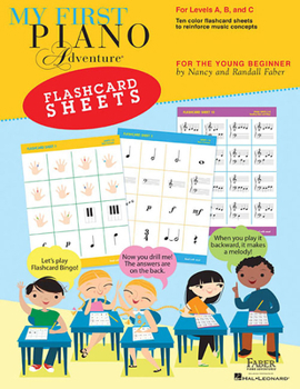 My First Piano Adventure Flashcard Sheets: For Levels A, B and C: for the Young Beginner