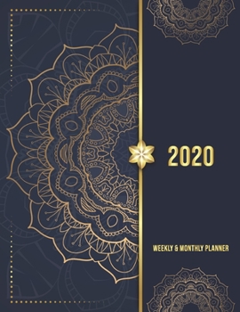 Paperback 2020 Planner Weekly & Monthly 8.5x11 Inch: Sun Flower Cover One Year Weekly and Monthly Planner + Calendar Views Book