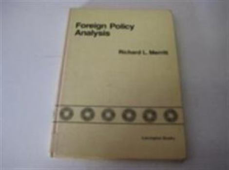 Hardcover Foreign Policy Analysis Book