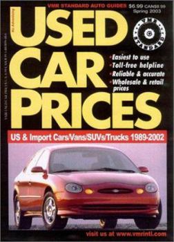 Paperback VMR Standard Used Car Prices: Spring 2003 Book