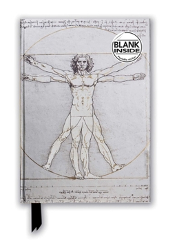 Hardcover Leonardo Da Vinci: Vitruvian Man (Foiled Blank Journal) Book