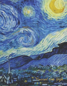 Paperback Vincent van Gogh: 8.5 x 11 Notebook - The Starry Night Book