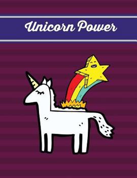 Paperback Unicorn Power: Burgundy Unicorn Notebook, Journal, Diary (Composition Book Journal) (Large, 8.5x11 in.) Book