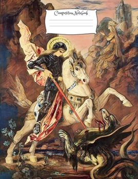 Dragon Composition Notebook : Standard Size Vintage Fantasy Art Cover Composition Notebook / Journal 150 Lined College Ruled Pages, Serpent Medieval Softcover Book. (Volume 6)