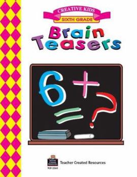 Paperback Brain Teasers, Grade 6 Workbook Book