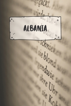 Albania: Ruled Travel Diary Notebook or Journey  Journal - Lined Trip Pocketbook for Men and Women with Lines