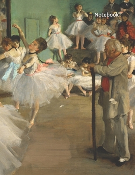 Notebook: Original artwork of Edgar Degas Blank college lined notebook.