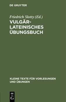 Hardcover Vulgärlateinisches Übungsbuch [German] Book