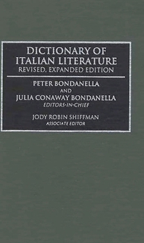 Hardcover Dictionary of Italian Literature Book