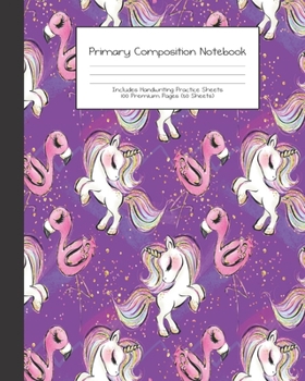 Primary Composition Notebook: Summer Pool Party Girls |Grades K-2 | Handwriting Practice Paper|Primary Ruled With Dotted Midline | 100 Pgs 50 Sheets | ... Girls | Elementary | Teacher | School | Gift