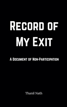 Paperback Record of My Exit Book