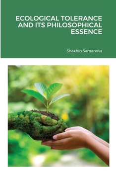 Paperback Ecological Tolerance and Its Philosophical Essence Book