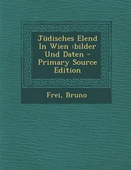 Paperback Judisches Elend in Wien: Bilder Und Daten [German] Book