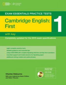 Paperback Exam Essentials: Cambridge First Practice Tests 1 W/Key + DVD-ROM Book