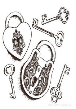 Dot Grid Journal : Diary Notebook: 7 X 10 Size 100 Pages, Perfect for Bullet Journaling! Color the Cover Lock and Keys