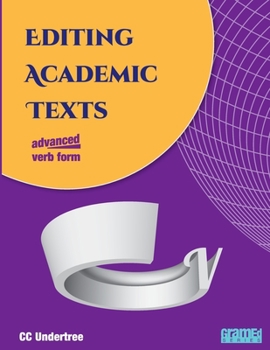 Paperback Editing Academic Texts: Verb Form Book
