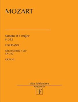 Paperback Sonata in F major: K 332 Book