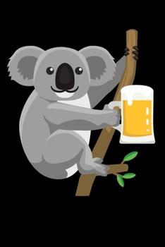 Paperback Koala Drinking Beer: Graph Paper Journal / Notebook / Diary Gift - 6"x9" - 120 pages - Graph Paper - 5mm x 5mm - Matte Cover Book