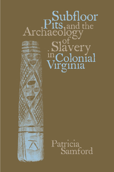 Hardcover Subfloor Pits and the Archaeology of Slavery in Colonial Virginia Book