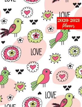 Paperback 2020-2021 Planner: Cute On-the-Go Daily, Weekly & Monthly Appointment Calendar - Large 2 Year Business Planners, Agenda Schedule Logbook Book