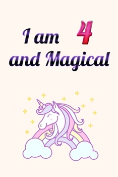 Paperback I am 7 and Magical: Unicorn Journal Notebook for Birthday Girls ! Unicorn Journal or Unicorn blank Notbook Book