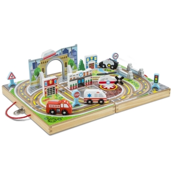 Toy Melissa & Doug Take-Along Town Book