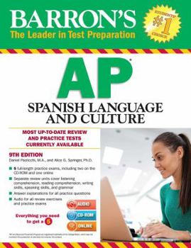 Paperback Barron's AP Spanish Language and Culture with MP3 CD & CD-ROM Book