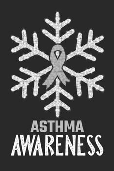 Paperback Asthma Awareness: Christmas Snowfall College Ruled Asthma Awareness Journal, Diary, Notebook 6 x 9 inches with 100 Pages Book