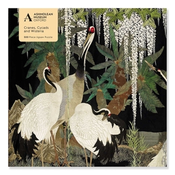 Hardcover Adult Jigsaw Puzzle Ashmolean: Cranes, Cycads and Wisteria (500 Pieces): 500-Piece Jigsaw Puzzles Book