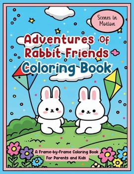 Paperback Adventures of Rabbit Friends Coloring Book: Scenes in Motion: A Frame-by-Frame Coloring Book for Parents and Kids Book