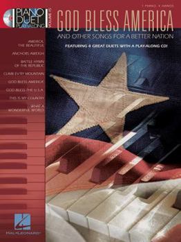 Paperback God Bless America & Other Songs for a Better Nation: Piano Duet Play-Along Volume 15 [With CD (Audio)] Book
