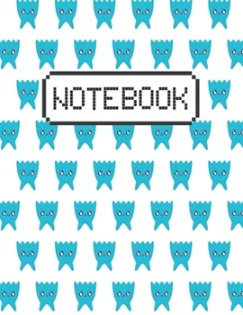 Paperback Notebook: With Video Game Pixelate Creatures Pattern Perfect For Note Taking And Gift Idea For Women/Men/ Teens/ Kids/ Boys/Stud Book