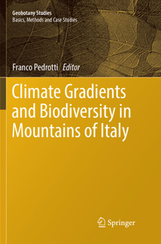Paperback Climate Gradients and Biodiversity in Mountains of Italy Book