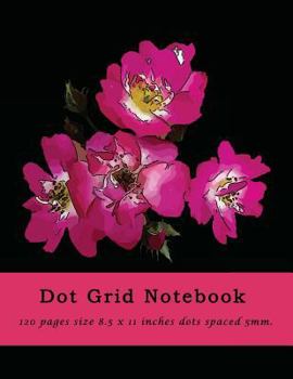 Paperback Dot Grid Notebook 120 Pages Size 8.5 X 11 Inches Dots Spaced 5mm.: Light Gray Dots Bullet Spaced Grid Design Journal Composition Book